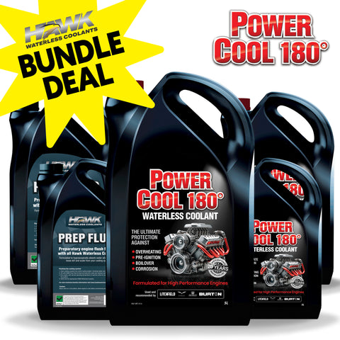 Hawk Power Cool 180 - Performance Car Coolant Bundle - Large
